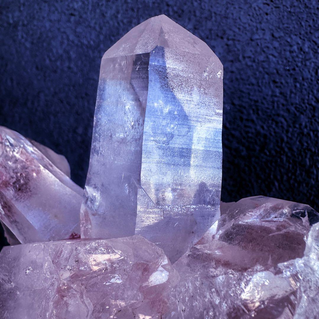 希少❗️超綺麗♡レインボー☆超強いパワー ヒマラヤ水晶 クラスター天然石A1454