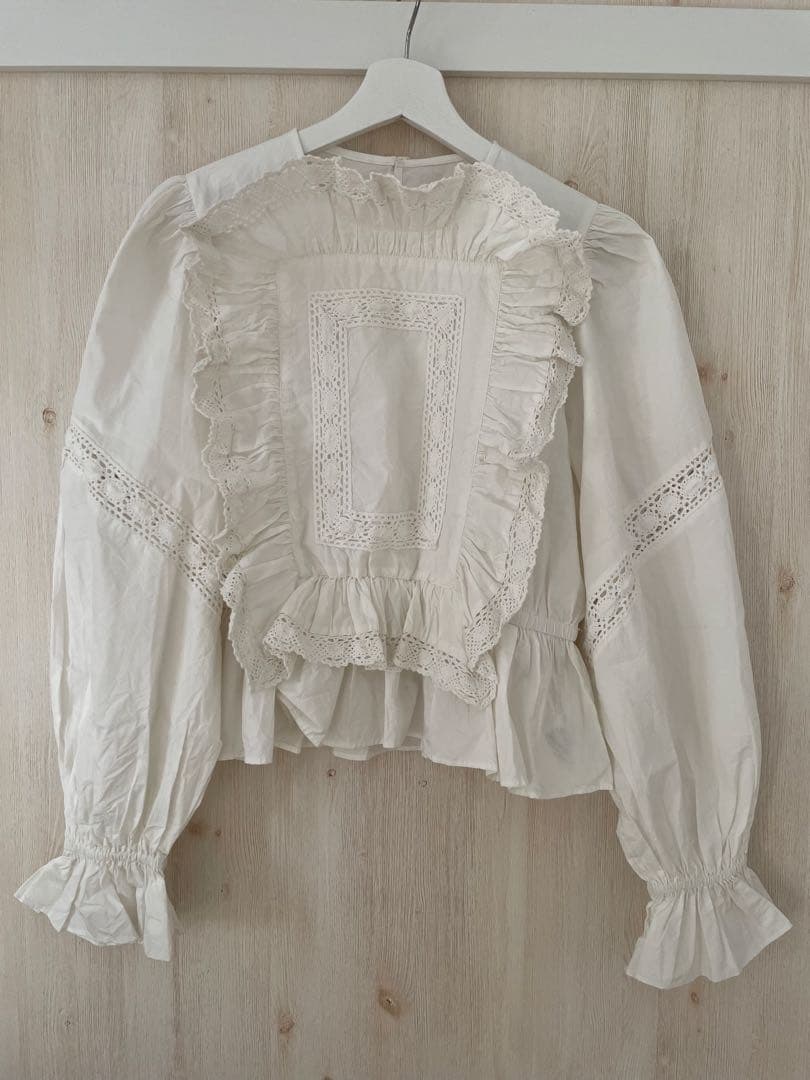 crinkle crinkle crinkle ピローケースブラウス　ホワイト