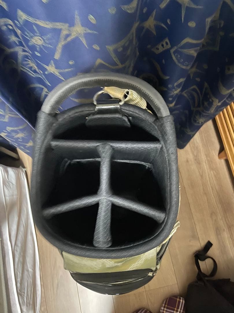 23区GOLF ゴールド迷彩柄 ゴルフバッグ※サブバッグあり