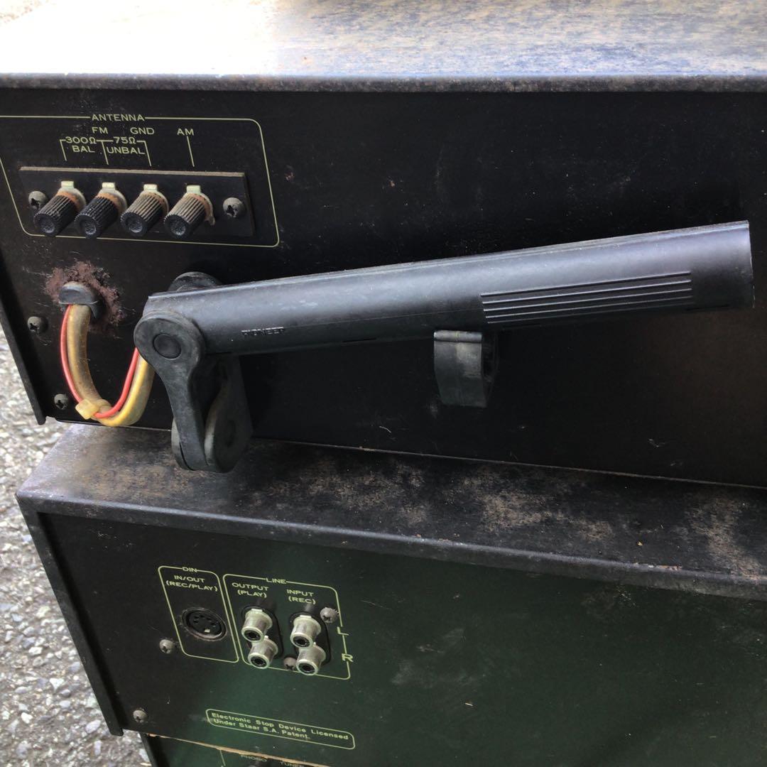 Pioneer オーディオ機器　パタパタ時計　セット チューナー　デッキ　アンプ