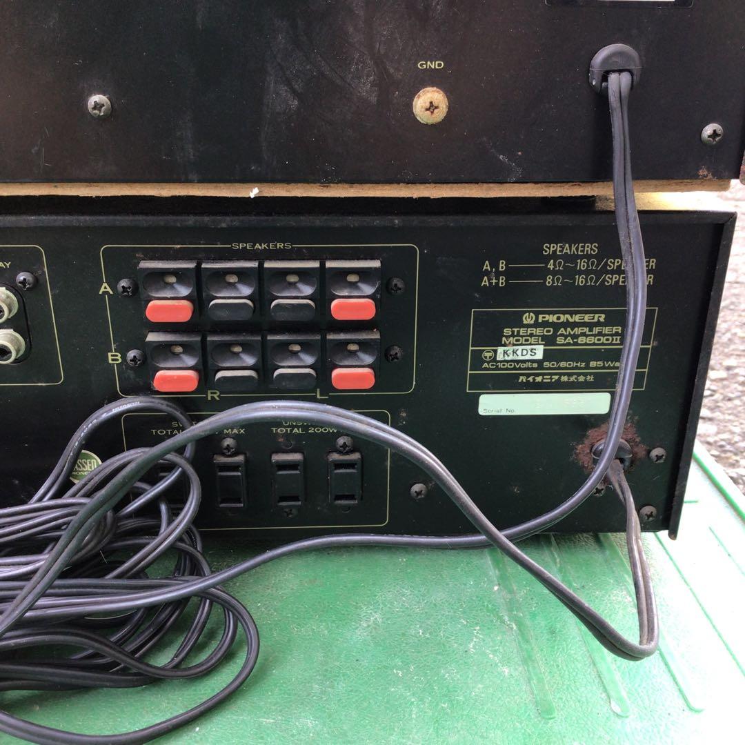 Pioneer オーディオ機器　パタパタ時計　セット チューナー　デッキ　アンプ