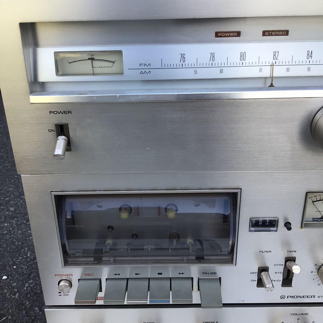 Pioneer オーディオ機器　パタパタ時計　セット チューナー　デッキ　アンプ