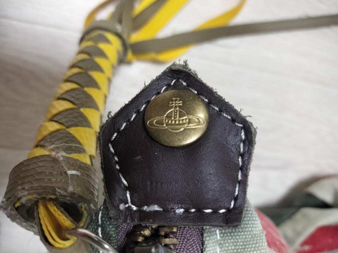 ヴィヴィアン/ヴィンテージ加工再構築ビッグトートバッグ/裏地ネルチェック男女兼用