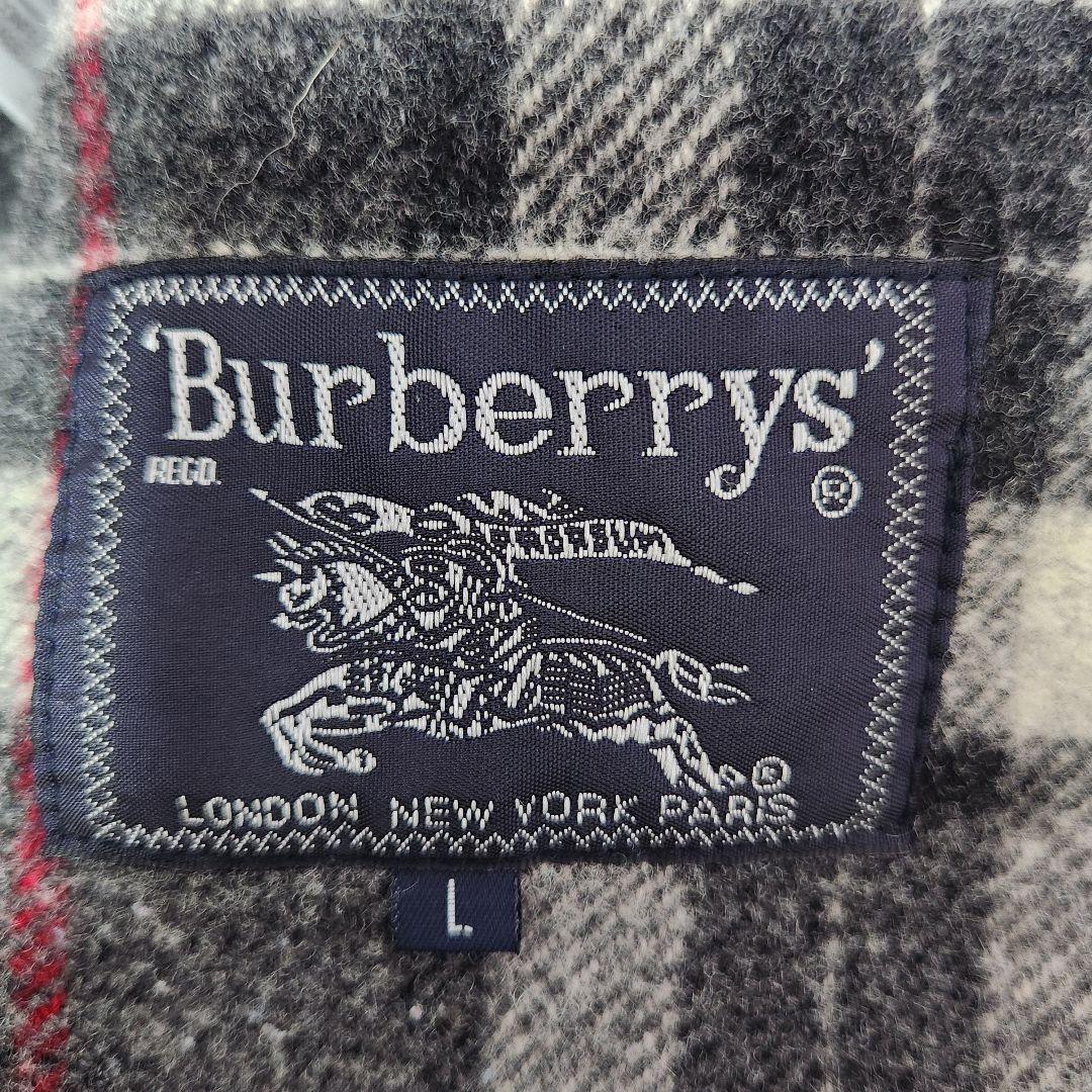 ✨美品✨バーバリー❣️ダッフルコート　L　グレー　バーバリーチェック　ウール