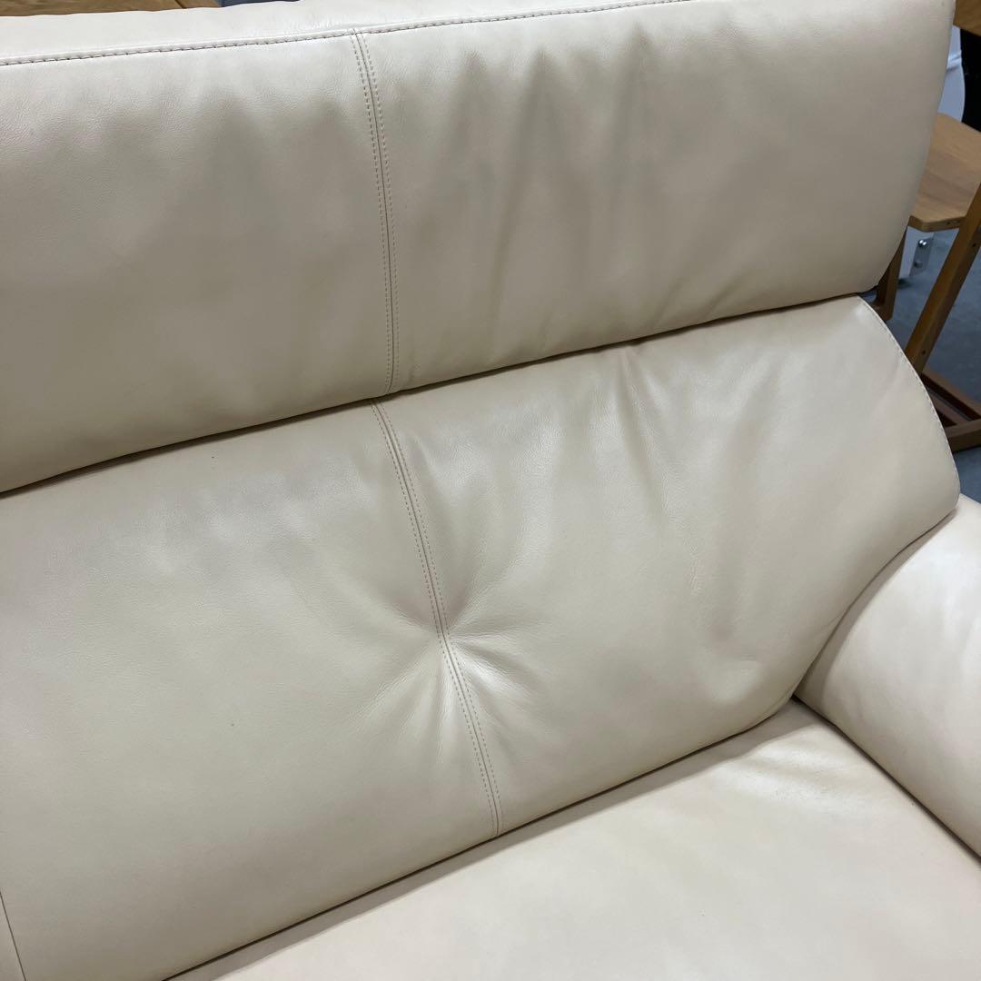 カリモク 2人掛けソファ レザー 2P 2.5P ソファー ZT73 ベージュ系