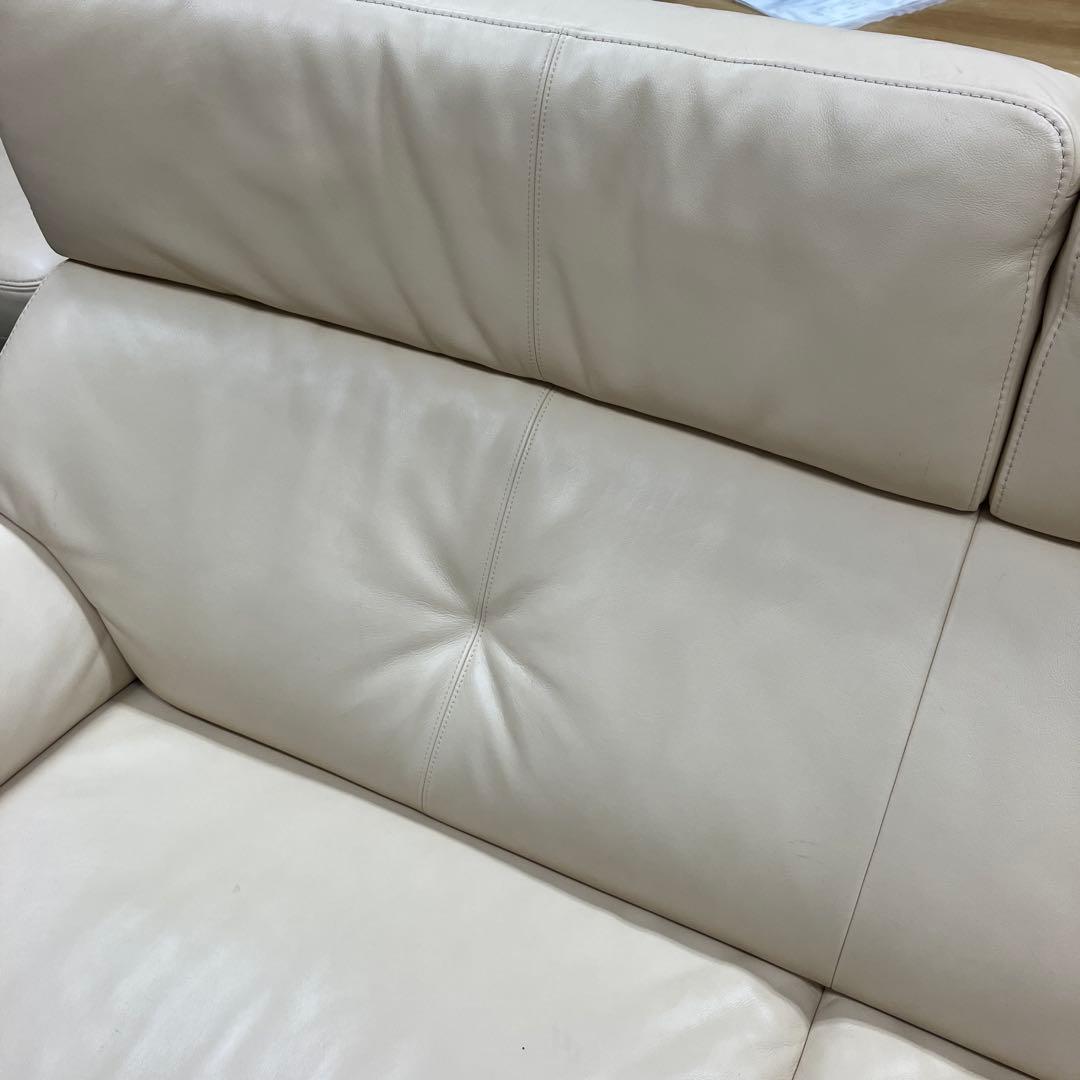 カリモク 2人掛けソファ レザー 2P 2.5P ソファー ZT73 ベージュ系