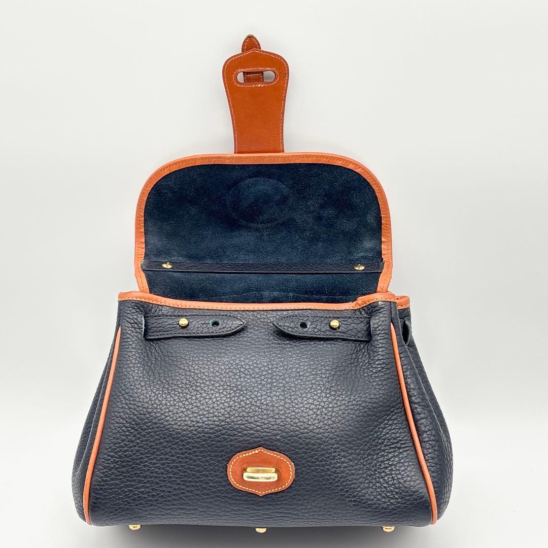 【希少】DOONEY&BOURKE ハンドバッグ ネイビー アヒル ネイビー