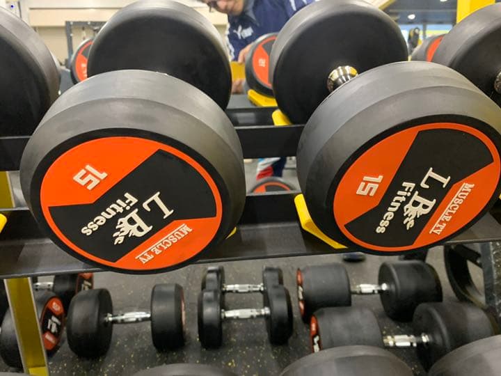 ラバーダンベル　17.5kg  2２.5kg 各2個