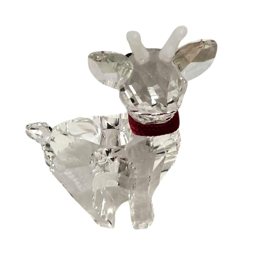 SWAROVSKI クリスタルフィギュア クリスマスベビートナカイ オブジェ