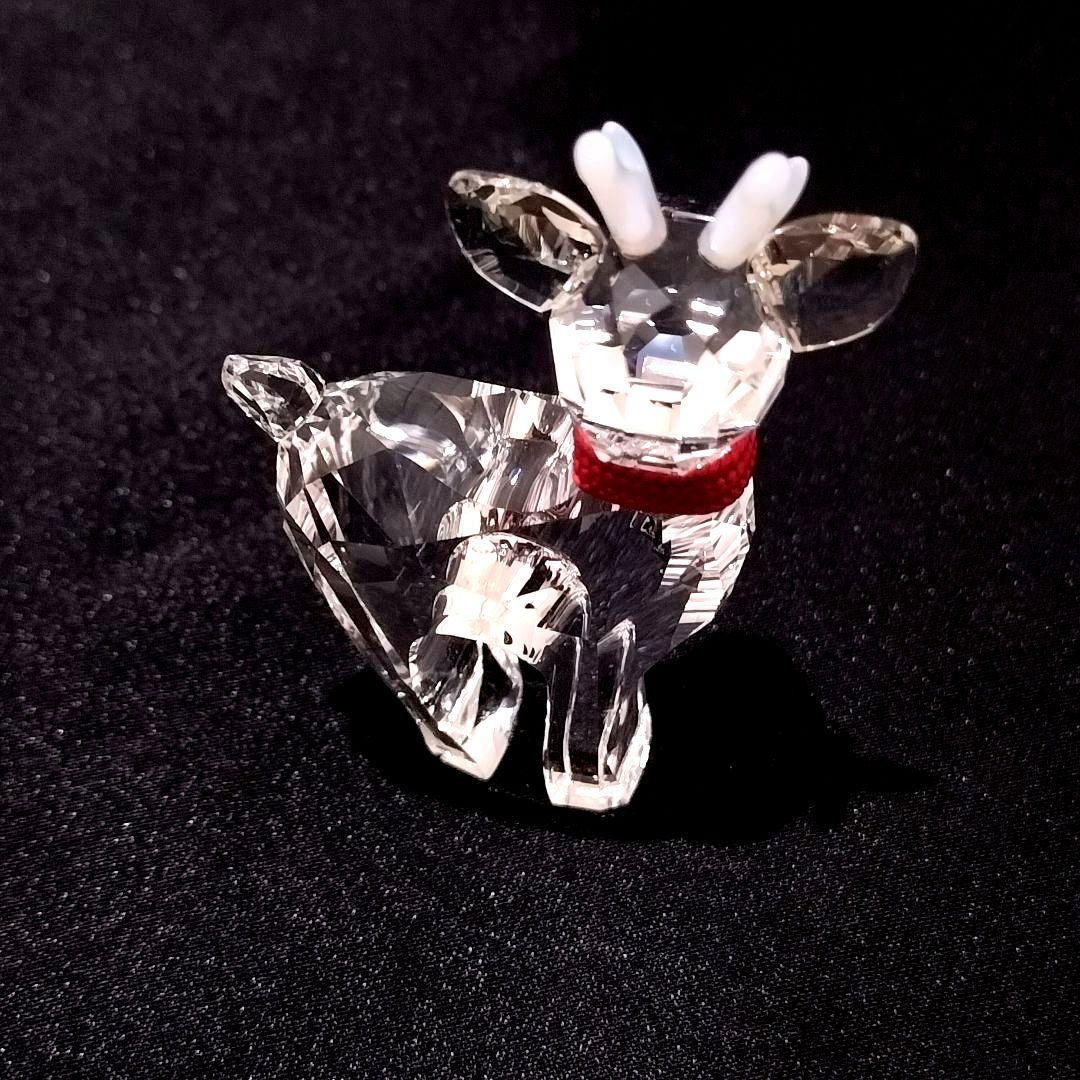 SWAROVSKI クリスタルフィギュア クリスマスベビートナカイ オブジェ