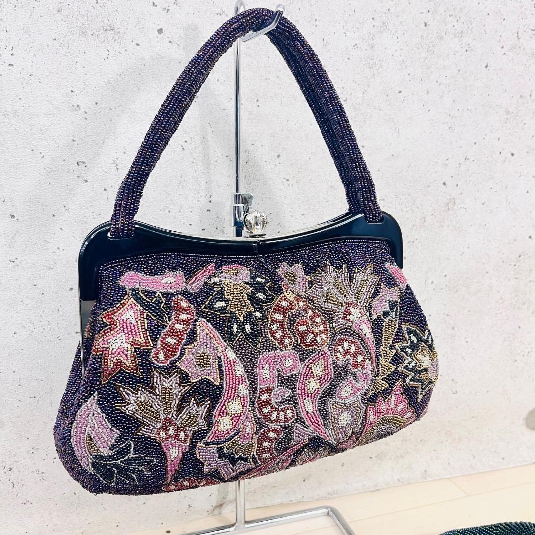 【5個 まとめて】ビーズバッグ 和装小物 ハンドバッグ 東京小黒 など