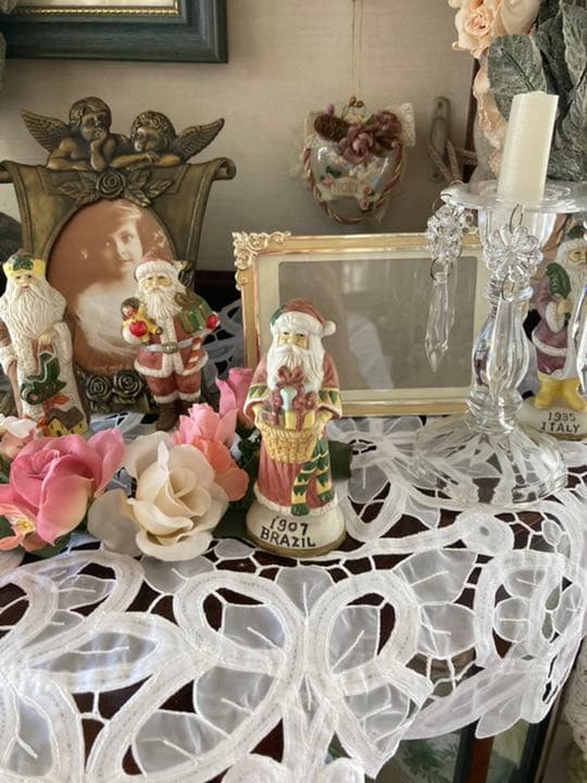 ヴィンテージ キャビンレースホワイト40✖️75テーブルセンター時代もの  レア物