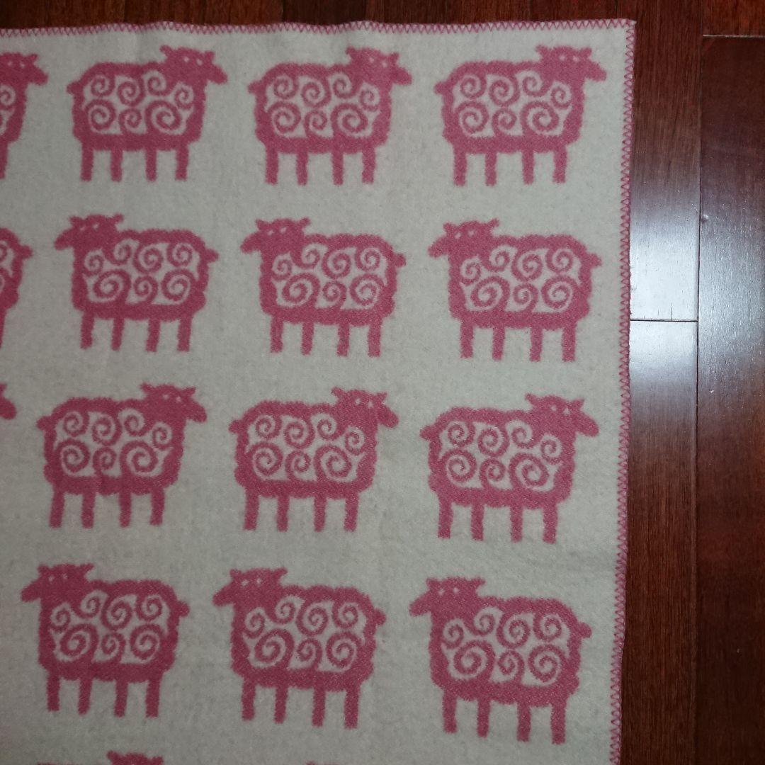 ハーフブランケット ベングトのヒツジ ウール80% コットン20% クリッパン