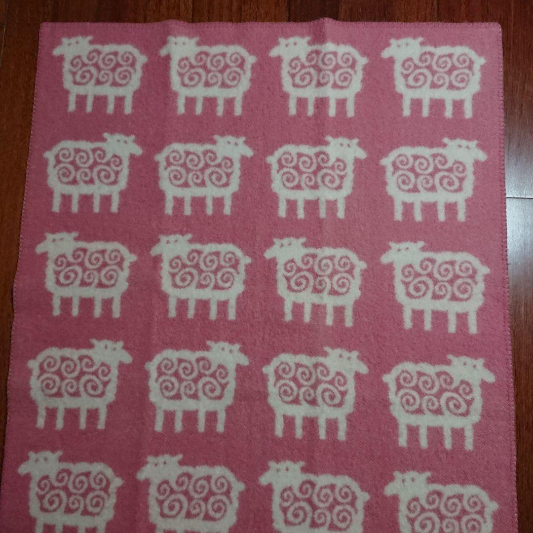 ハーフブランケット ベングトのヒツジ ウール80% コットン20% クリッパン