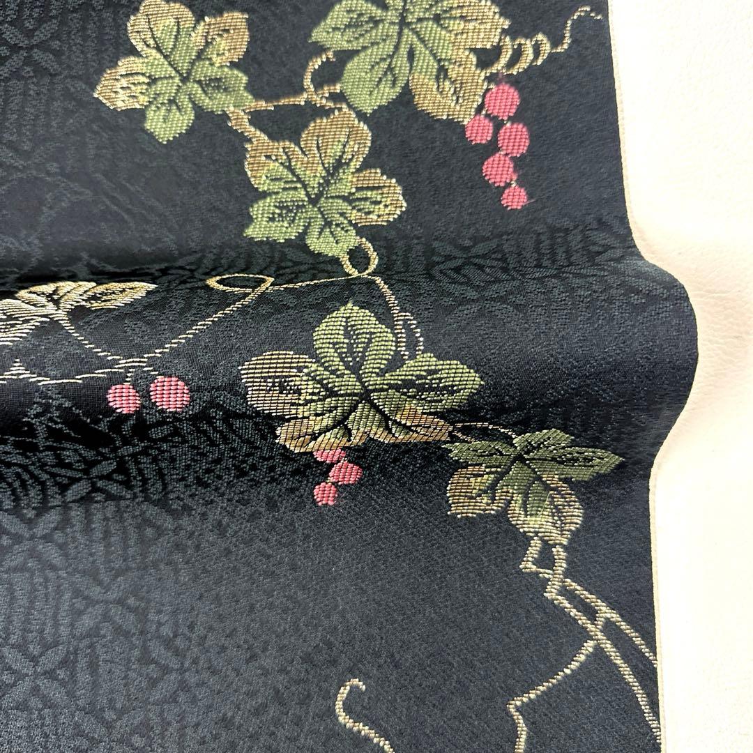 専用帯6050 ●高級 正絹 紅型 両面全通 リバーシブル 袋帯 松竹梅