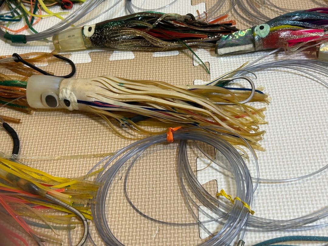 カジキマグロトローリングルアー【ラバー】13個セット