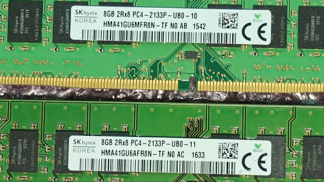 DDR4 8GBx2枚 16GB pc4-2133 動作確認済み ⑤