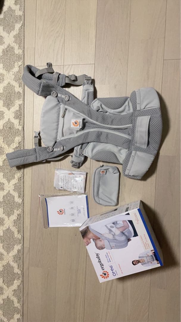 【美品】ergobaby(エルゴベビー) オムニブリーズ パールグレー