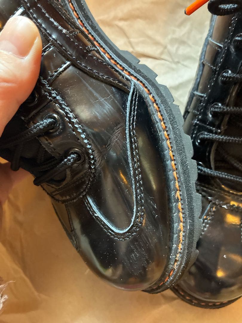 オニツカタイガー メキシコリンカン ブーツ 24.5 未使用紐付き