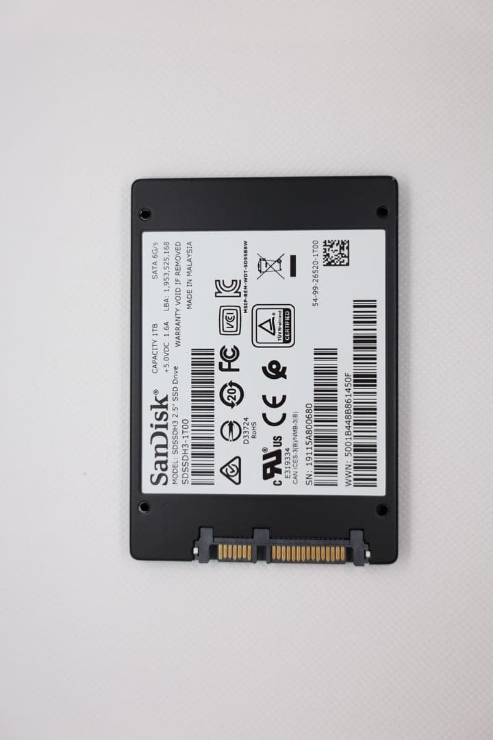 SanDisk Ultra 3D 1TB SSD 高性能 99%