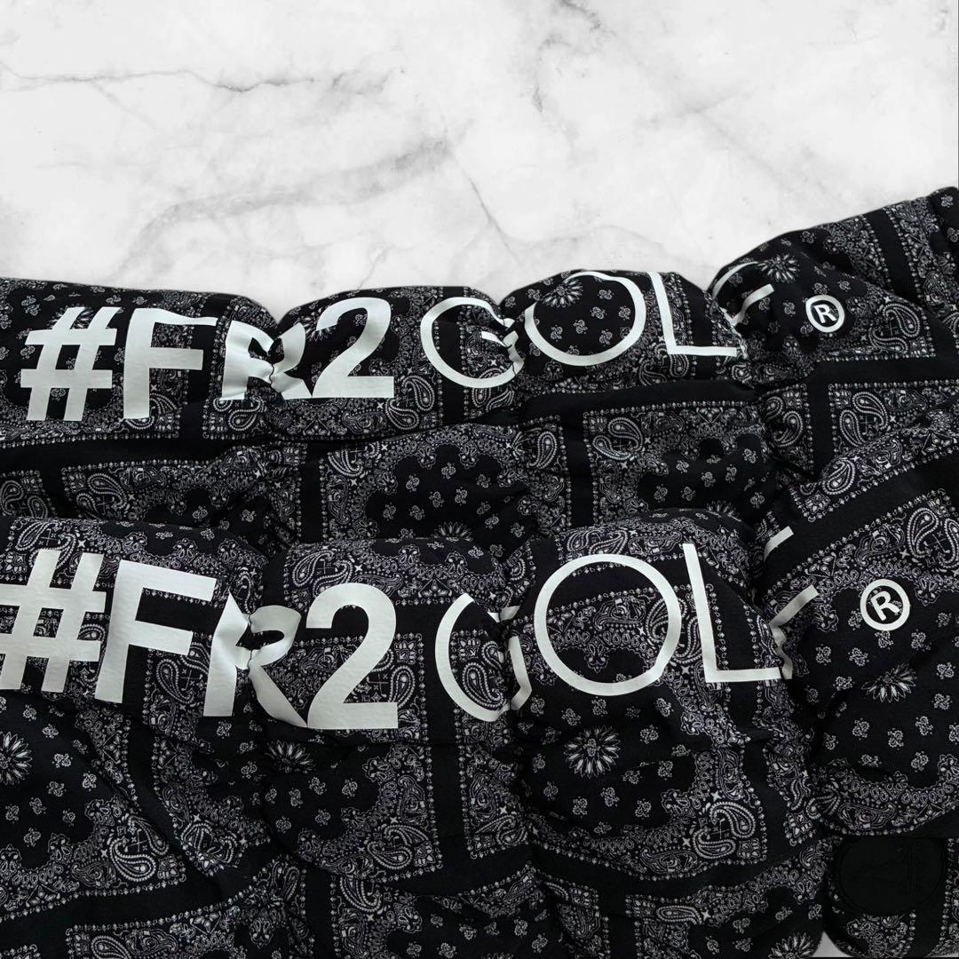 【タグ付き】#FR2 GOLF ゴルフ ペイズリー柄 レッグウォーマー ブラック