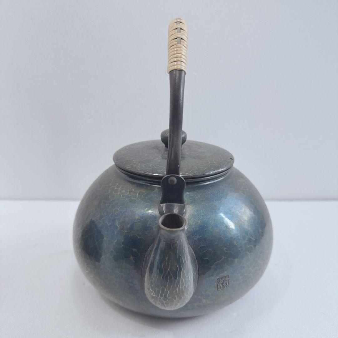 m*u様 玉川堂 鎚起銅器 茶こぼし 建水 セット 昭和レトロ 急須 茶瓶 湯沸