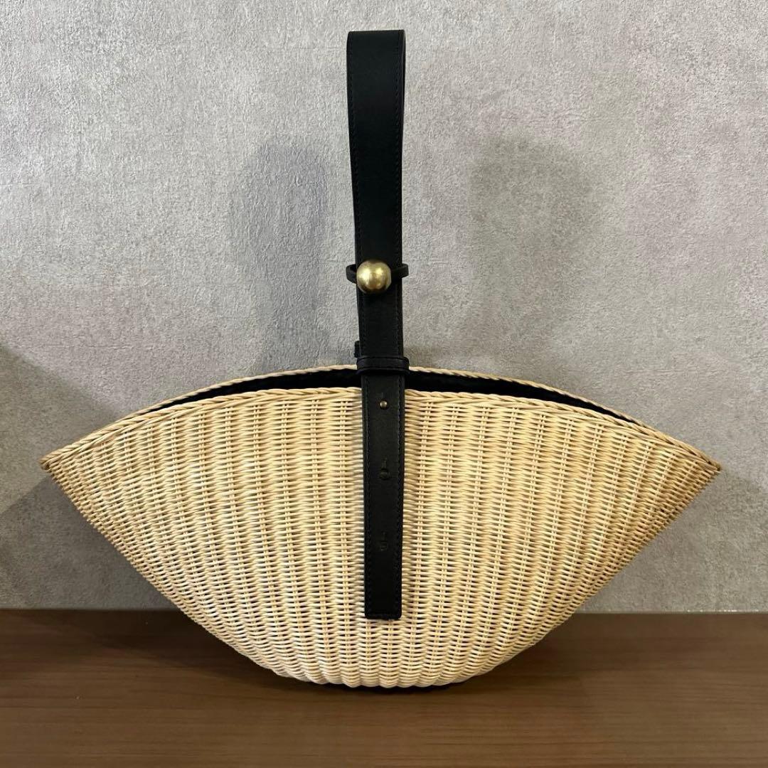 極美品 DES PRES デプレ ラタンハンドバッグ 定価30800円