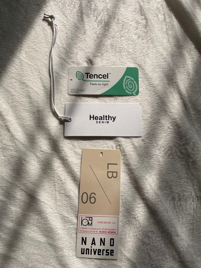 【Healthy denim】デニムシャツAlmond ブルー ナノユニバース0