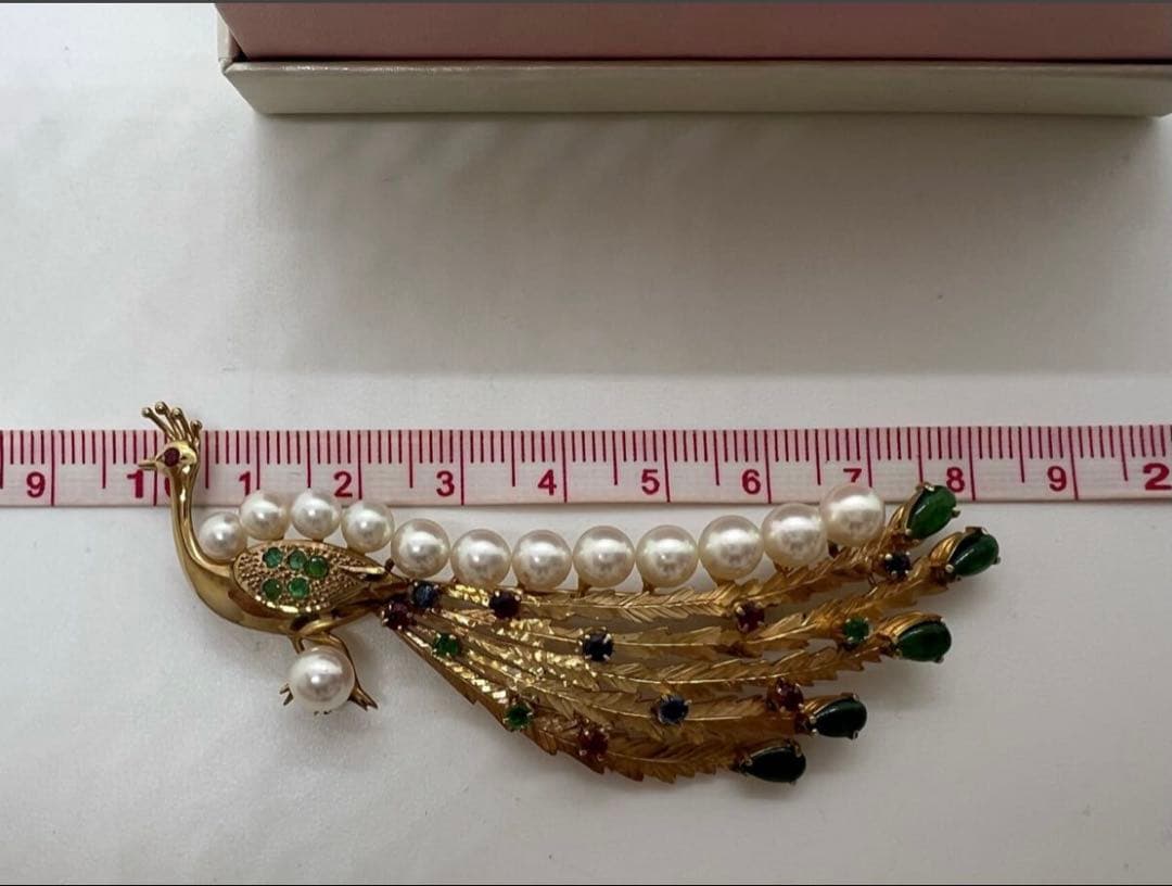 h*i様 K14 ブロー パール 真珠 ルビー エメラルド サファイア 翡翠 1