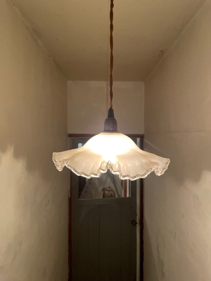 ガラスランプシェード　金具付き