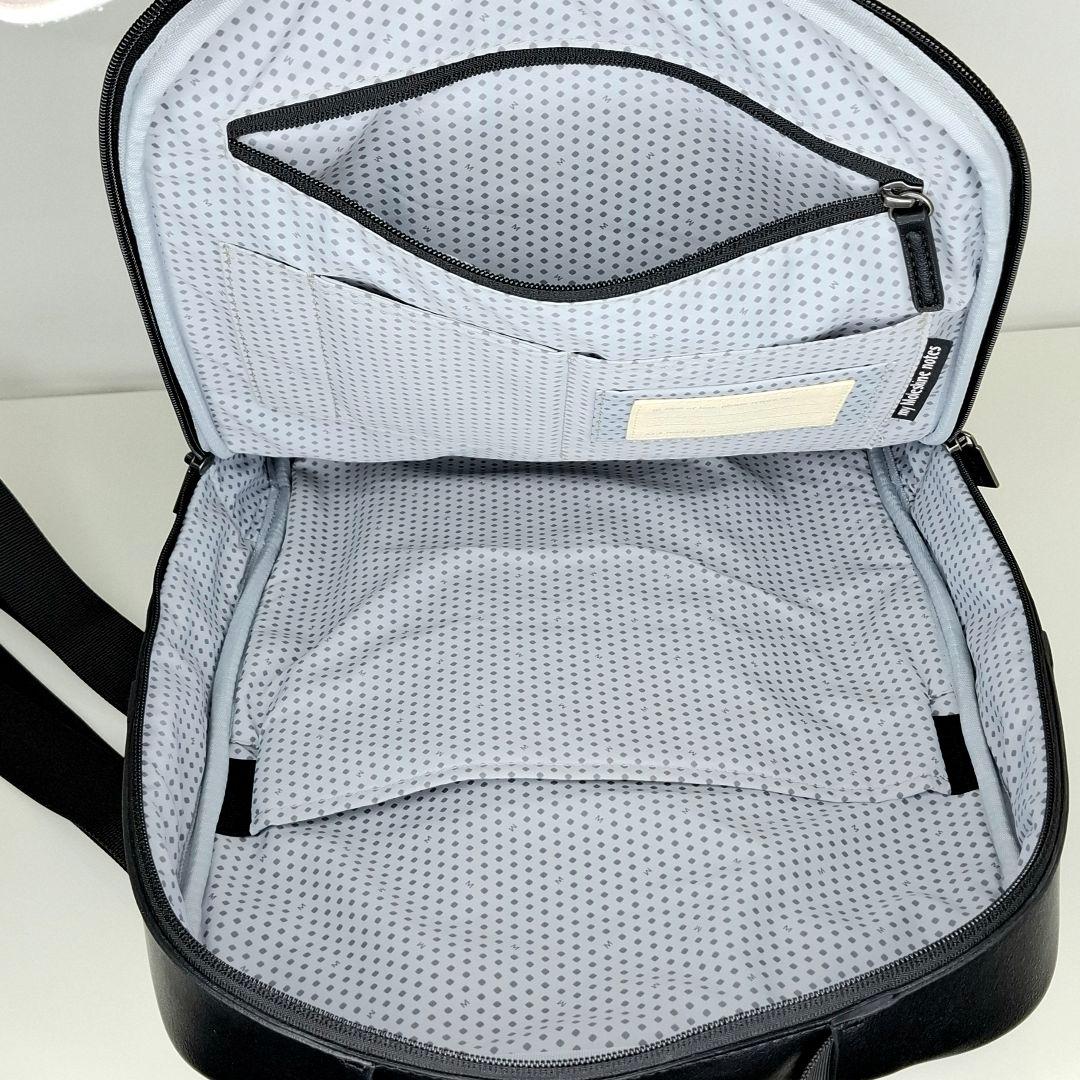 美品 モレスキン Moleskine 2WAY ビジネスバッグ リュック レザー