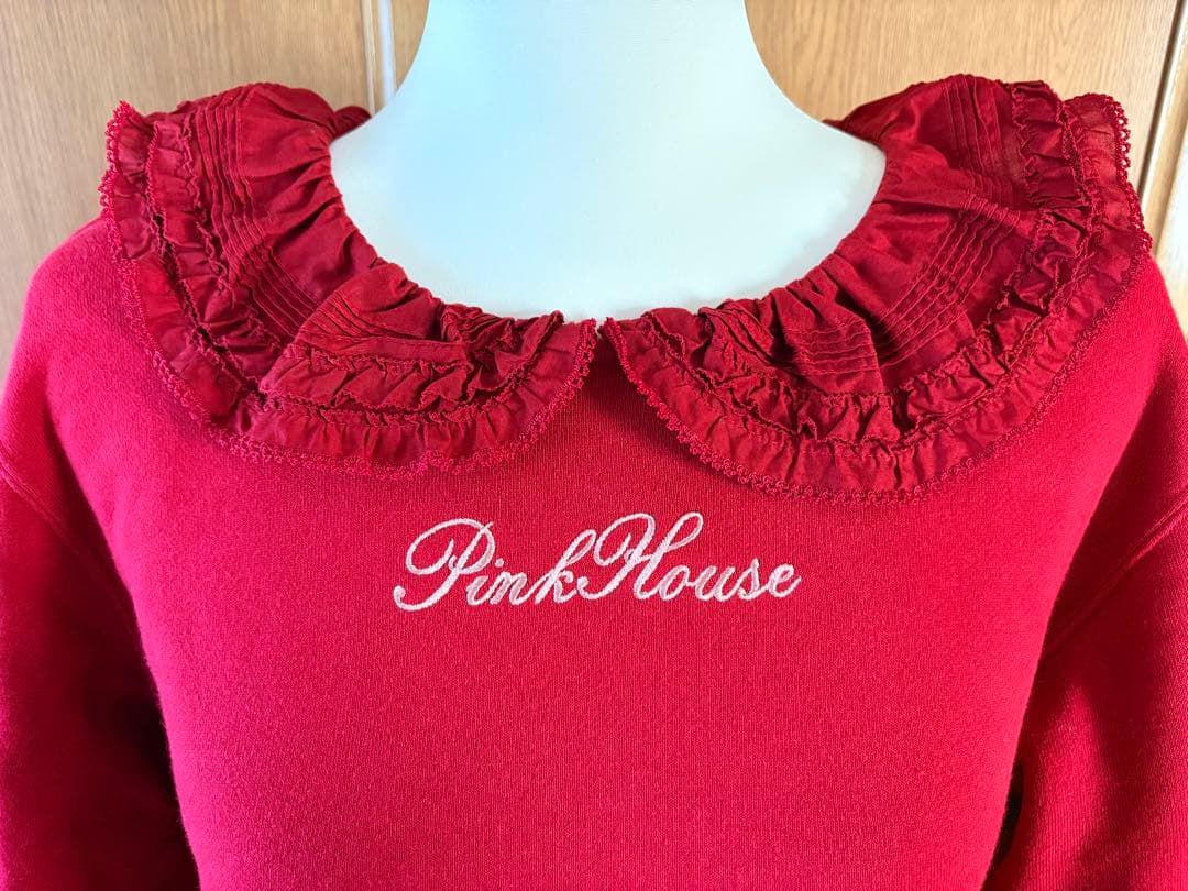 ♡ピンクハウス♡ピコフリル襟付き　トレーナー