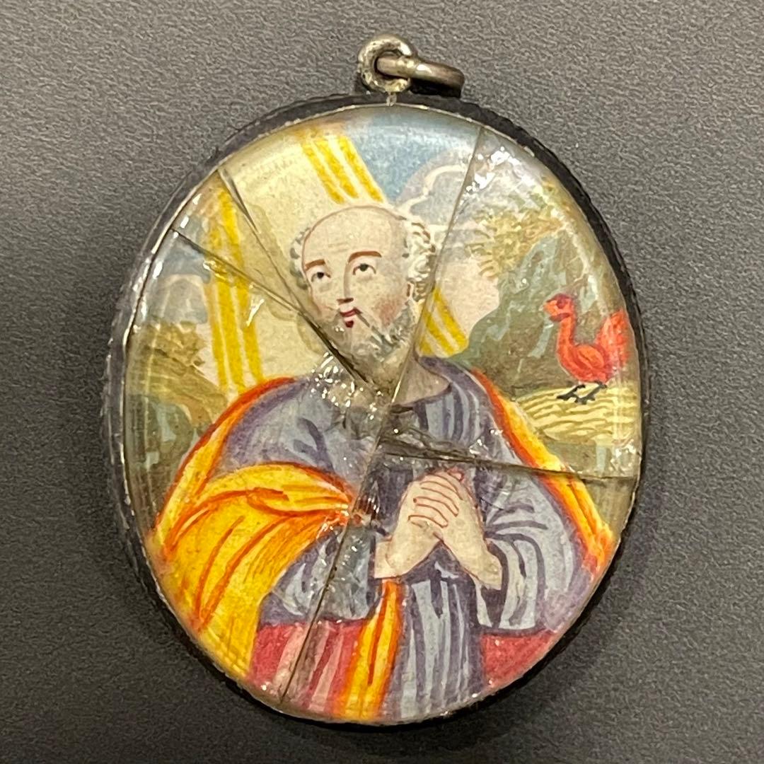 1700年代 アンティーク 聖骨箱 骨董品 Reliquary お守り 珍品