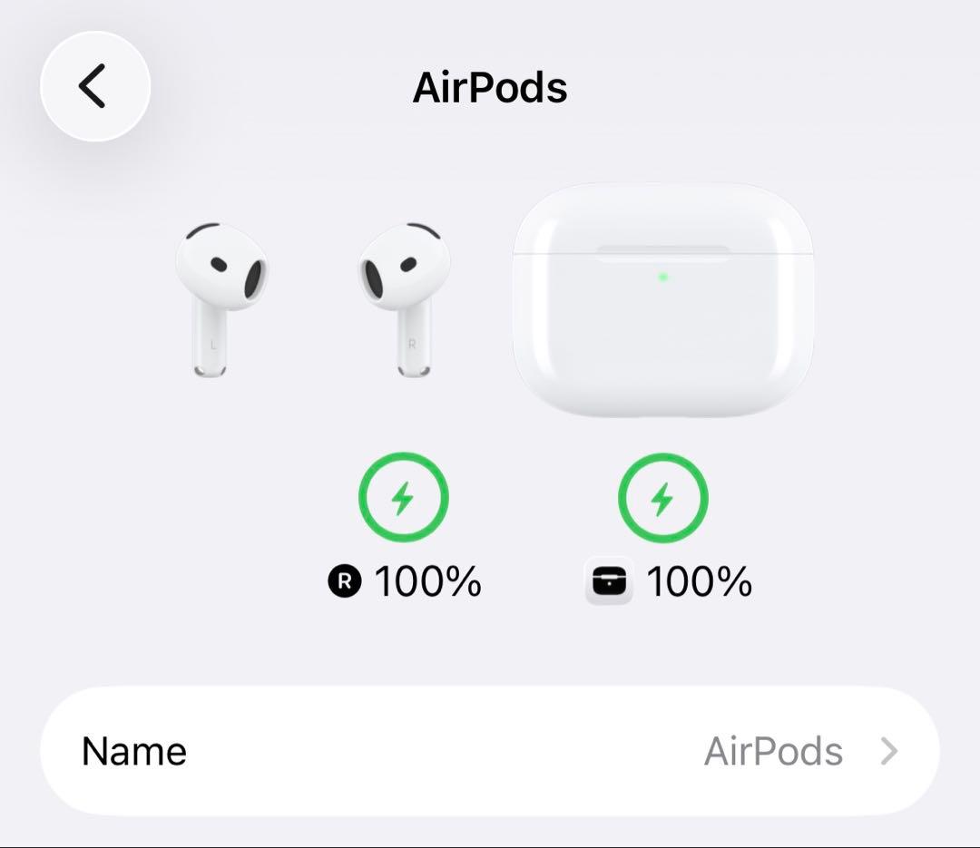 【保証期間内】AirPods4 右耳のみ　充電ケース付き