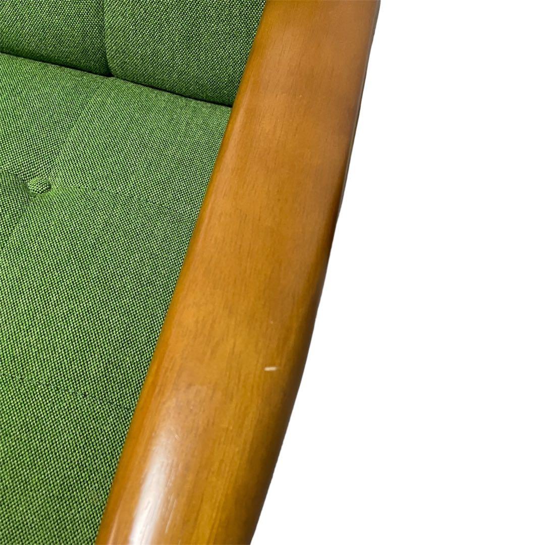 カリモク60 Kチェア 2シーター タープグリーンkarimoku60 ソファ