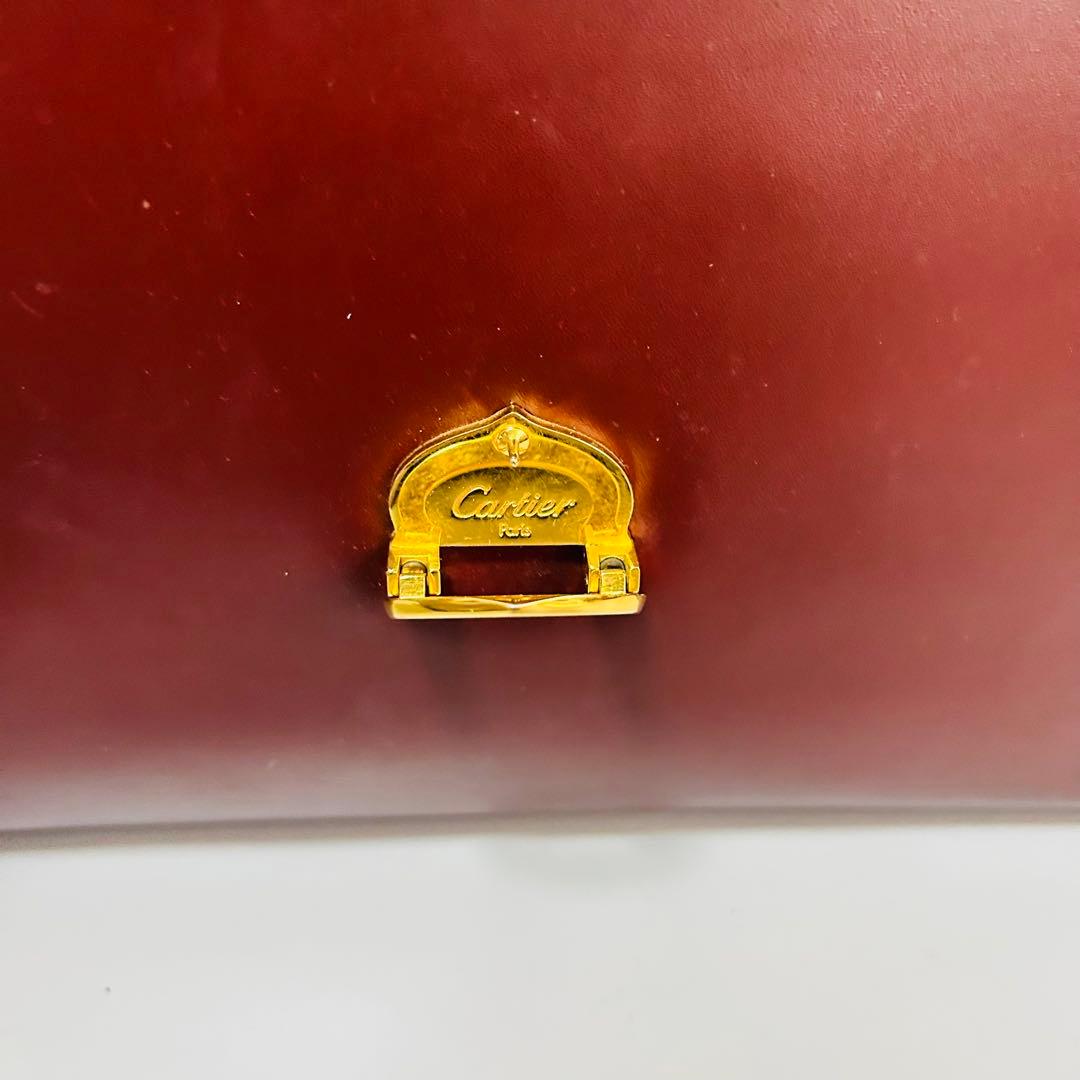 Cartierカルティエ ハンドバッグ マストライン C金具 ゴールド金具