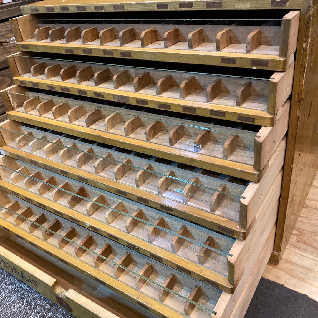 ひょうたん印絹ミシン糸　引き出し収納　レトロ