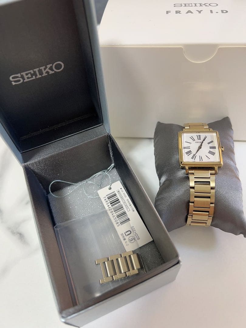 SEIKO FRAY I.D 腕時計ゴールド（付属品一式、箱付き）