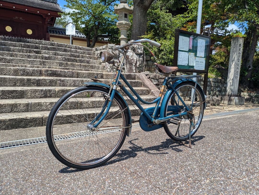 美品 山口　ゴールド号 婦人車 実用車 昭和 レトロ 自転車
