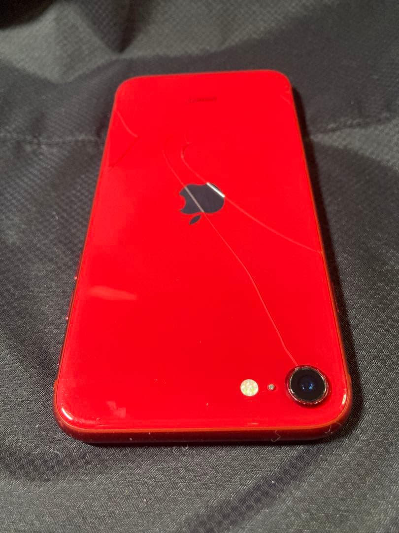 Apple iPhone SE2 レッド 128 GB 背面割れ