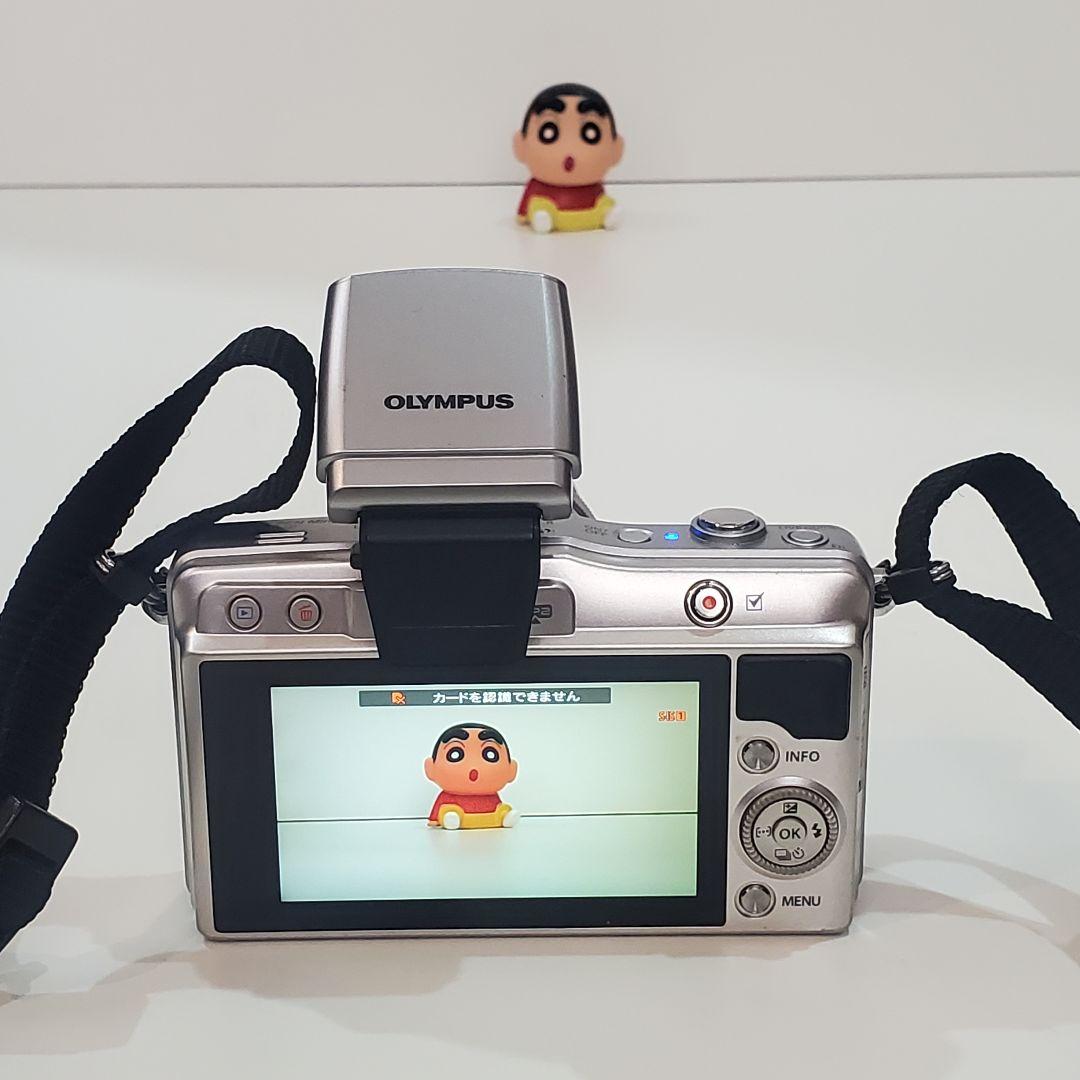 OLYMPUS ミラーレス一眼カメラ E-PM2 レンズフラッシュ付き