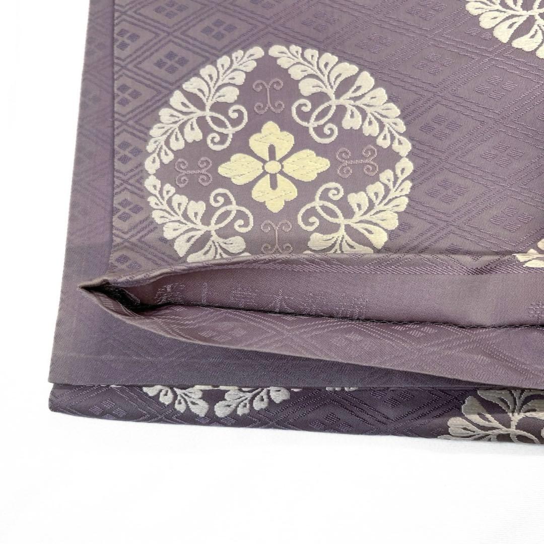 ブランド帯　袋帯　幸菱地八藤丸文　雲上草木染錦　華紋　着物　084a d