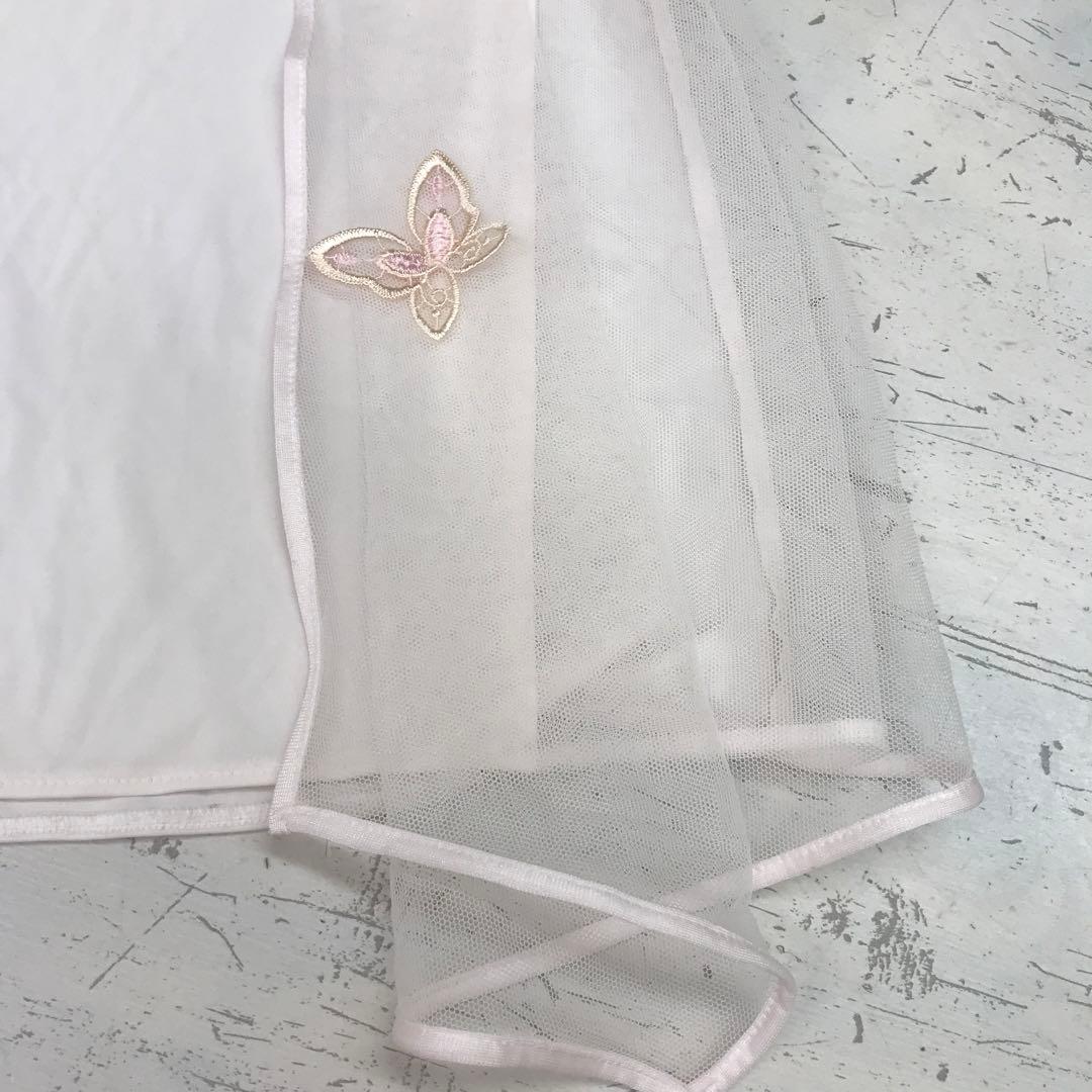 ロマンティック　フェアリー古着 Salute 薔薇　蝶々刺繍　キャミ