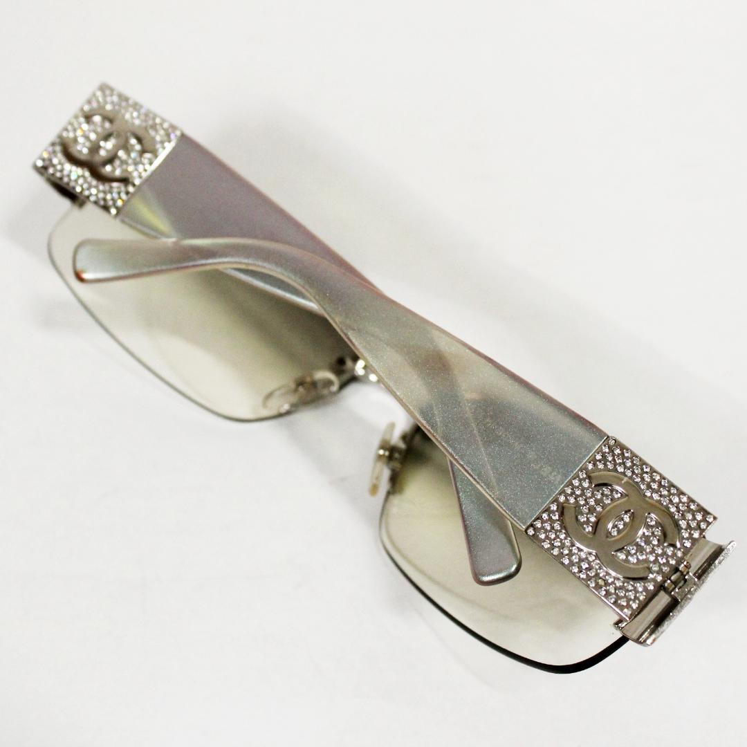 激レア 美品 シャネル サングラス ココマーク ラインストーン CHANEL