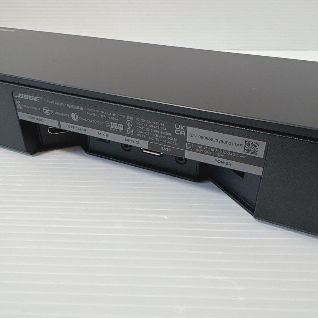 【極美品】 BOSE TV Speaker サウンドバー 431974 2019