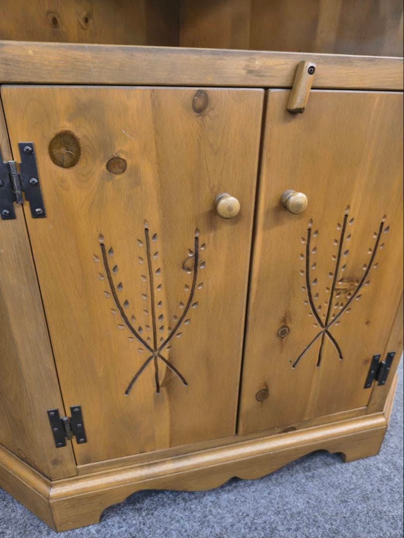 【値下げ】新品　アンファン　コーハウス　コーナーキャビネット　カントリー　棚