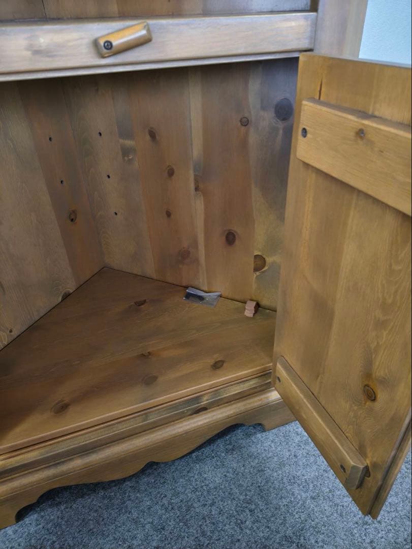 【値下げ】新品　アンファン　コーハウス　コーナーキャビネット　カントリー　棚