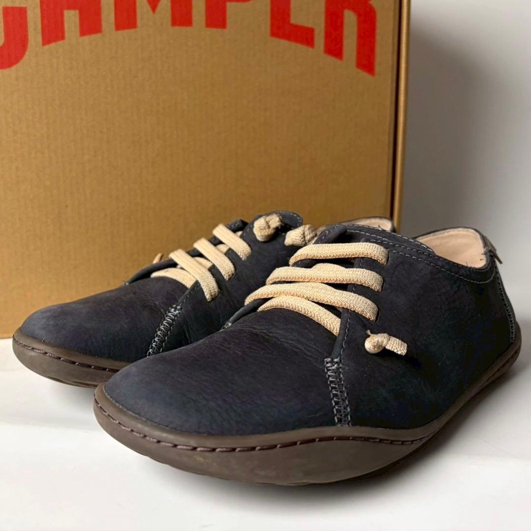 【未使用級】Camper PEU CAMI ペウカミ　シボレザー　NV 23cm