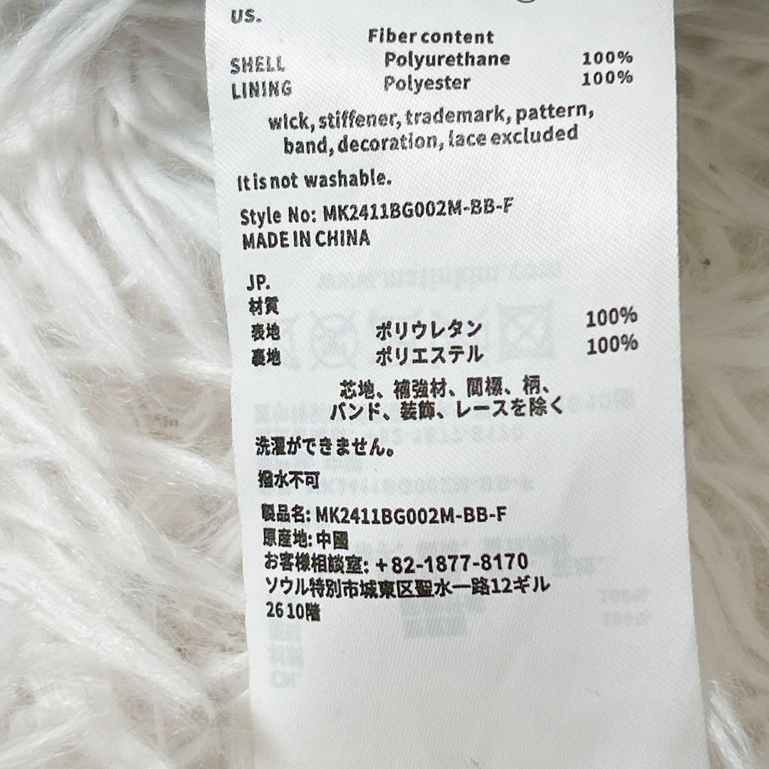 matin kim リボン バッグ ワンショルダー ハーフムーン black