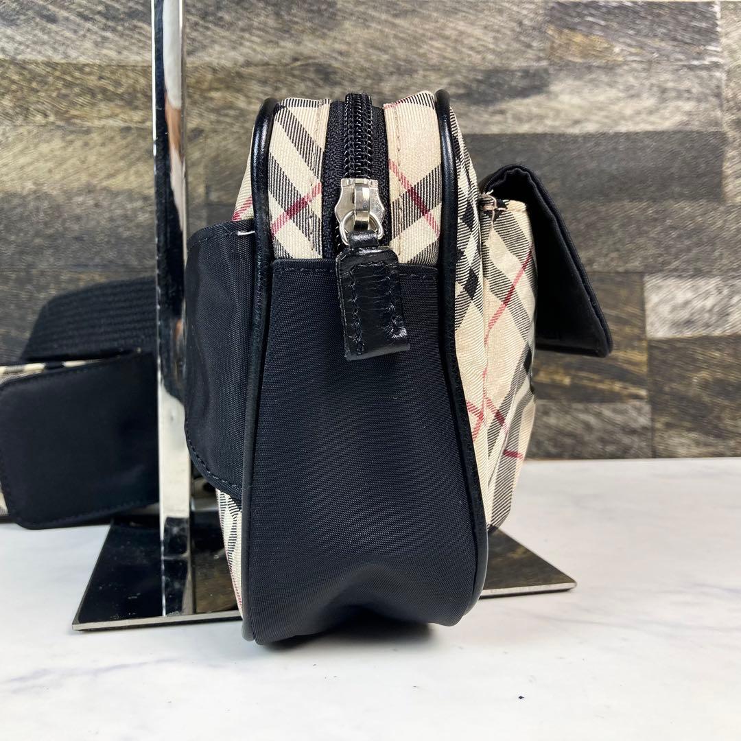 美品　バーバリー　ボディバッグ　ウエストポーチ　ナイロン　ノバチェック